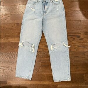 Abercrombie & Fitch Light Blue Distressed Women's Jeans